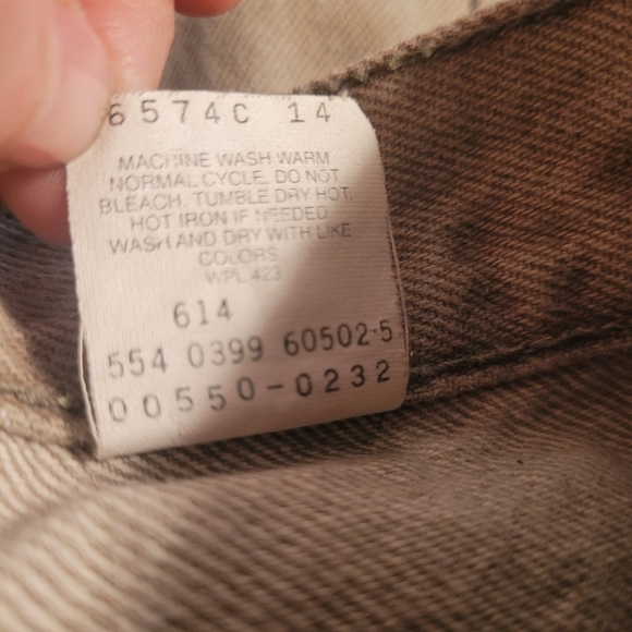 Vintage 90s Levi’s 550 Light Army Green 30x32 Made In USA - Picture 6 of 6